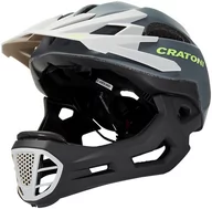 Kaski rowerowe - Cratoni C-Maniac Kask freeride'owy, szary/czarny M/L | 54-58cm 2020 Kaski MTB 2015059121 - miniaturka - grafika 1