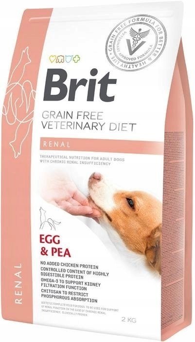 Brit VET Brit Veterinary Diet Renal Egg&Pea Sucha Karma dla psa op 2kg