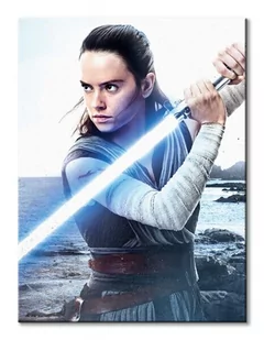 Pyramid Posters Star Wars: The Last Jedi (Rey Engage) - obraz na płótnie 60x80 WDC100179 - Obrazy i zdjęcia na płótnie - miniaturka - grafika 1