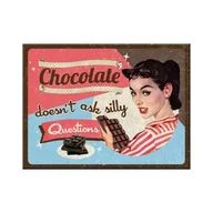 Dekoracje domu - Art Nostalgic 14279 Say IT 50 's Chocolate doesn't ASK Magnet, 8 x 6 cm 14279 - miniaturka - grafika 1