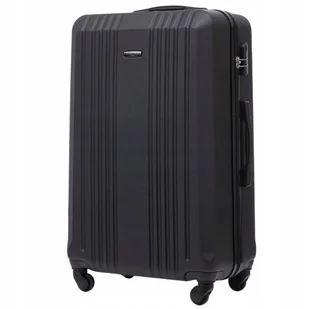 WINGS Czarna WALIZKA podróżna na 4 kółkach DUŻY BAGAŻ z ABS-u rejestrowana - Walizki WINGS Czarna WALIZKA podróżna na 4 kółkach DUŻY BAGAŻ z ABS-u rejestrowana - Walizki - miniaturka - grafika 1