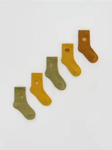 Reserved - Skarpetki 5 pack - żółty - Skarpetki dla dzieci - miniaturka - grafika 1