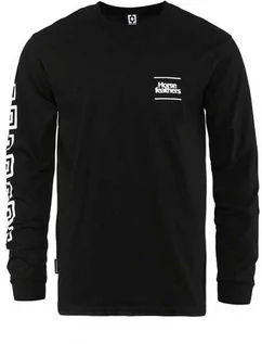 Bluzki dla chłopców - Horsefeathers CHESS black koszulka męska z długim rękawem - L - grafika 1