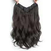 Pozostałe akcesoria fryzjerskie - TEMU 1 szt. Wielka w Kształcie Litery V, Przedłużanie Włosów na Klipsy dla Kobiet, Włókno Odporności na Wysoką Temperaturę, Łatwe w Użyciu, Naturalny - miniaturka - grafika 1