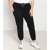 Dresy damskie - Persona by Marina Rinaldi Spodnie dresowe OGNI plus size | Regular Fit - miniaturka - grafika 1