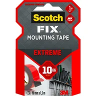 Taśmy izolacyjne i naprawcze - Scotch Taśma montażowa dwustronna 19mmx1,5m - miniaturka - grafika 1