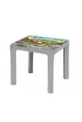 Zabawy w naśladowanie dorosłych - Stolik plastikowy pastel szary - miniaturka - grafika 1