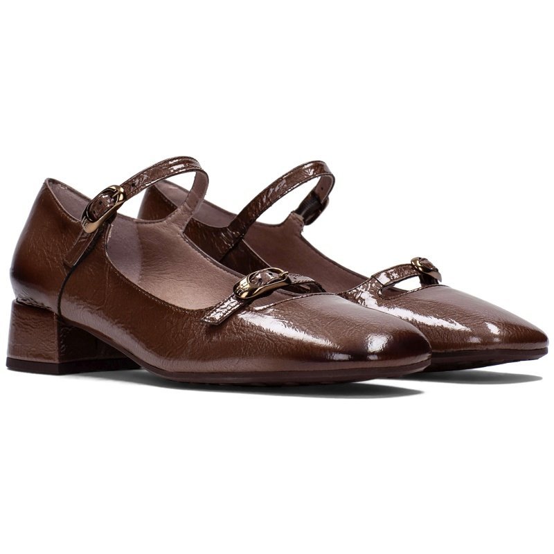 Baleriny damskie z podwójnym paskiem Hispanitas HI254207 ROCK-I25 AVELLANA R.39