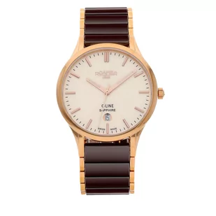 Zegarek Zegarek ROAMER - C-Line 658833 49 35 63 Brown/Gold - Zegarki męskie - miniaturka - grafika 1
