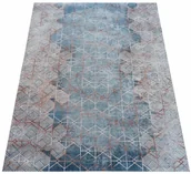 Dywany - Nowoczesny brązowy dywan w geometryczny wzór A5-K10 - miniaturka - grafika 1