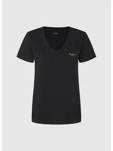 Pepe Jeans Koszulka w kolorze czarnym - Koszulki i topy damskie - miniaturka - grafika 1