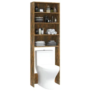 Lumarko Szafka na pralkę, kolor przydymiony dąb, 64x24x190 cm - Szafki łazienkowe - miniaturka - grafika 5