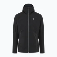 Odzież trekkingowa damska - Kurtka softshell męska Black Diamond Element Hoody czarna AP7440240002LRG1 - miniaturka - grafika 1