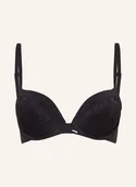 Biustonosze - Calvin Klein Biustonosz Push-Up Perfectly Fit Lace schwarz - miniaturka - grafika 1