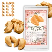 Pieczywo chrupkie - Ciasteczka z Wróżbą klasyczne dla gości Komplementy dla Ciebie 10 sztuk - miniaturka - grafika 1