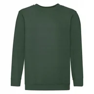 Bluzy dla dziewczynek - Bluza Dziecięca Set-In Sweat Zielony butelkowy r. 7-8(128) - miniaturka - grafika 1