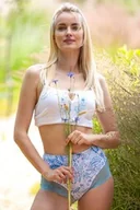 Majtki damskie - Figi damskie bawełniane (2 pack) z wysokim stanem maksi bikini i koronkowymi nogawkami LPF 783 Key - miniaturka - grafika 1