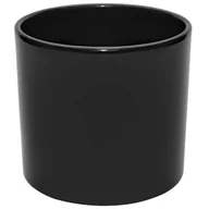 Donice - Ceramik Osłonka doniczki ceramiczna Walec 28cm czarna połysk - miniaturka - grafika 1