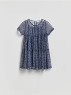 Sukienki i spódniczki dla dziewczynek - Reserved - Dwuwarstwowa sukienka - granatowy - miniaturka - grafika 1