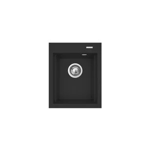 Zlewozmywak Argos 1B1D 39 x 48 cm czarny mat - Zlewozmywaki - miniaturka - grafika 1