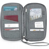Akcesoria podróżnicze - PORTFEL PODRÓŻNY paszportówka ETUI NA DOKUMENTY - miniaturka - grafika 1