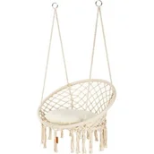 Fotele ogrodowe wiszące - Huśtawka bocianie gniazdo boho XXL Outtec - miniaturka - grafika 1