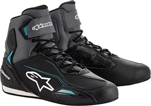 Buty motocyklowe Alpinestars Stella Faster-3 Buty czarne srebrne, czarne/szare, 38 - Buty motocyklowe - miniaturka - grafika 1