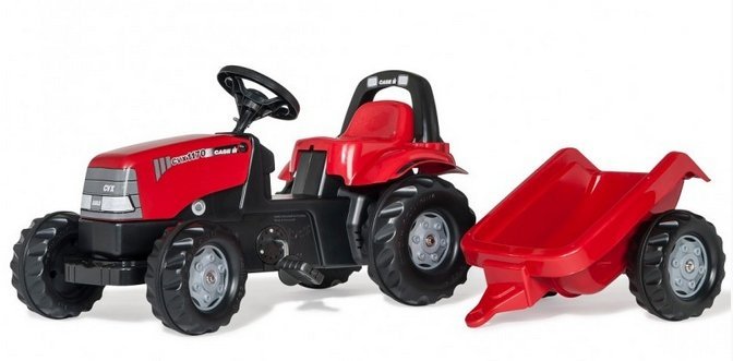 Traktor Case Cvx 1170 Z Napędem Na Pedały Z Przyczepą Rolly Toys