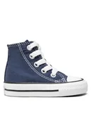 Buty dla dziewczynek - Converse Trampki Chuck Taylor All Star Hi 7J233C Granatowy - miniaturka - grafika 1
