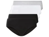 Majtki damskie - esmara® Hipstery damskie z bawełną, 5 par (XXL (52/54), Czarny/ szary/ biały) - miniaturka - grafika 1