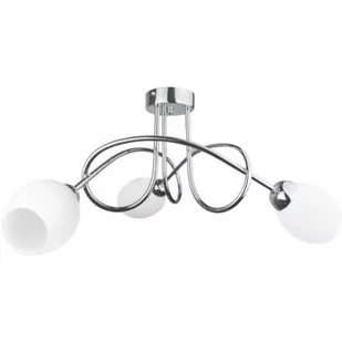 Keter Lighting Twist lampa podsufitowa 3x40W chrom/szkło białe 2072 - Lampy sufitowe - miniaturka - grafika 1