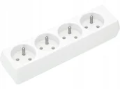 Inne akcesoria audio-wideo - Plastrol Gniazdo Wtyczkowe Przenośne czterokrotne 4x2p+16A 250V T-10476 - miniaturka - grafika 1