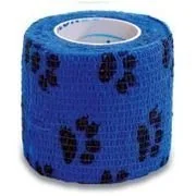 Apteczki i materiały opatrunkowe - STOKBAN PROMOCJA 50% Bandaż elastyczny samoprzylepny StokBan 7,5cm x 4,5m łapki na niebieskim TOW009547 - miniaturka - grafika 1