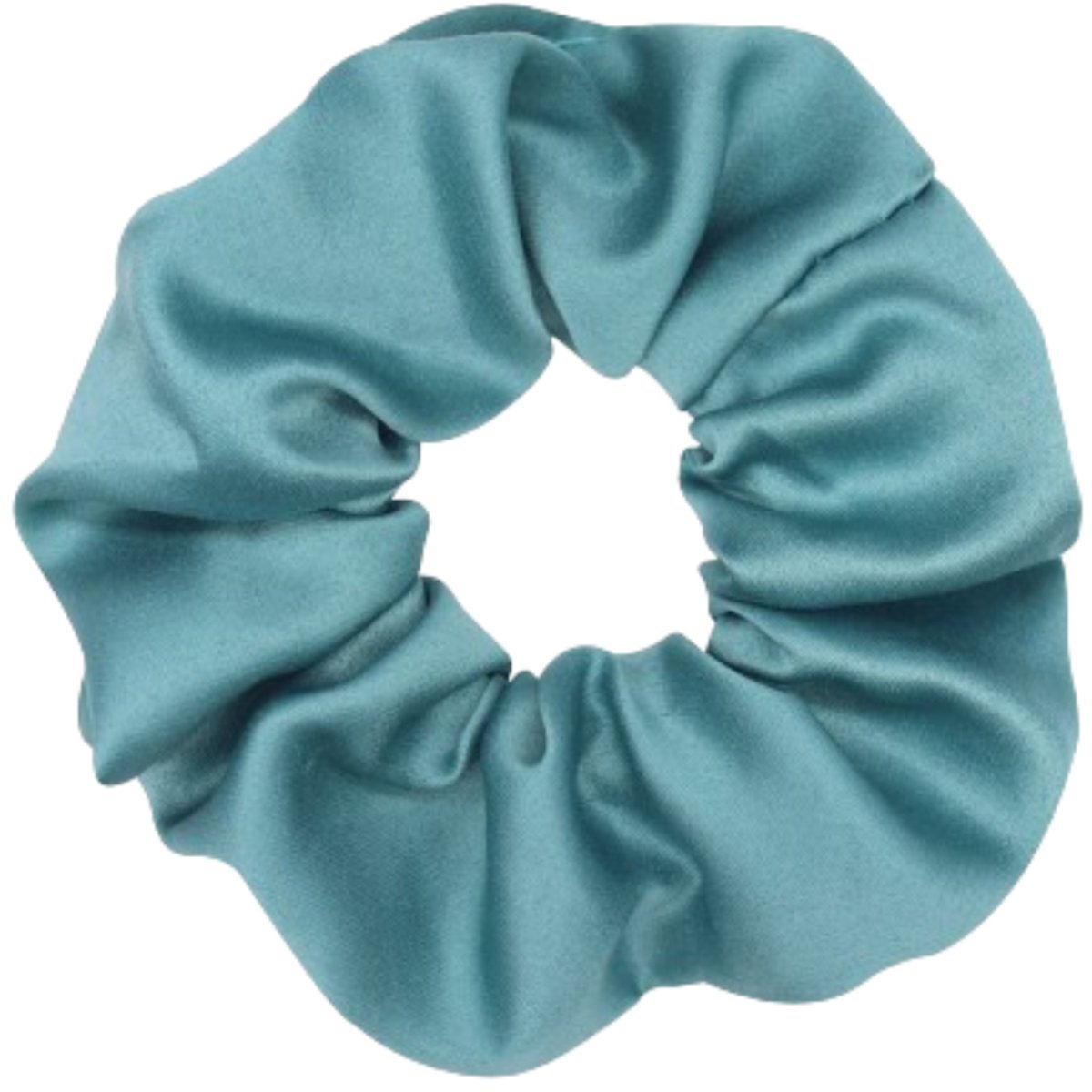 Gumka do Włosów Niebieska Satynowa Bez Łączeń Wygodna i Bezpieczna