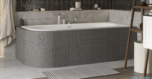 Besco Avita Slim + 170x75cm wanna asymetryczna prawa + syfon #WAV-170-SP+ - Wanny - miniaturka - grafika 5