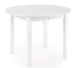 Okrągły biały stół rozkładany H9-Z82 - Stoły - miniaturka - grafika 1