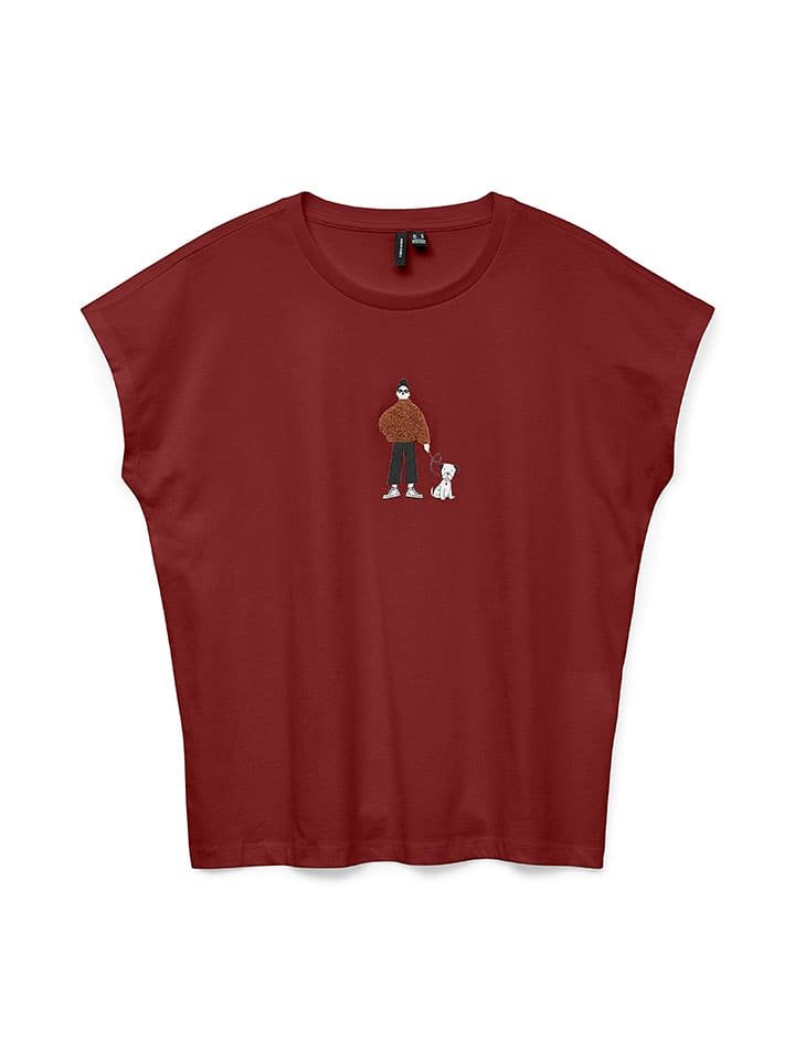 Vero Moda Koszulka w kolorze bordowym