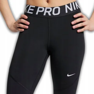 NIKE DRI-FIT LEGGINSY DŁUGIE DAMSKIE NIKE PRO ROZMIAR XS CZARNE WYGODA STYL - Legginsy - miniaturka - grafika 1