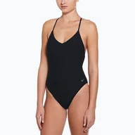 Stroje kąpielowe - Strój pływacki jednoczęściowy damski Nike Swoosh Link Y-Back - miniaturka - grafika 1