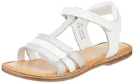 Buty dla dziewczynek - KICKERS Sandały dziewczęce DIAMANTO, Blanc Argent, 24 EU - miniaturka - grafika 1