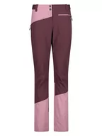 Spodnie sportowe damskie - CMP Spodnie funkcyjne w kolorze bordowo-jasnoróżowym - miniaturka - grafika 1