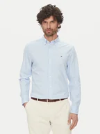 Koszule męskie - Tommy Hilfiger Koszula MW0MW38556 Błękitny Slim Fit - miniaturka - grafika 1