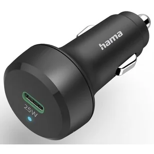 Ładowarka samochodowa HAMA Power Delivery (PD)/Qualcomm 25W Czarny - Ładowarki samochodowe - miniaturka - grafika 1