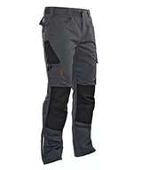 Spodenki męskie - Jobman 2321 męskie spodnie robocze z kieszenią na kolanach, szare/czarne, rozmiar 58 - miniaturka - grafika 1