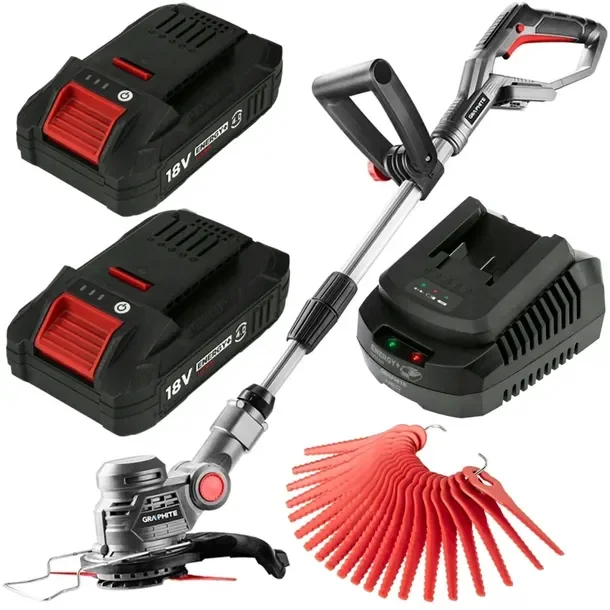 GRAPHITE PODKASZARKA KOSA akumulatorowa 18V Energy+ 2x4,0Ah BOOSTUP 58G030