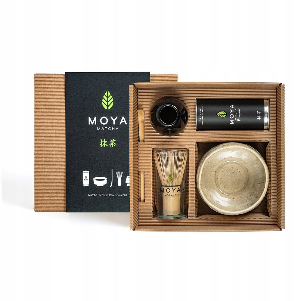 Zestaw do matchy ceremonialny Moya Matcha Luksusowa i czarka Heiwa