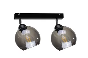 KET Loftowa LAMPA wisząca KET1245 skandynawska OPRAWA szklany ZWIS kaskada czarna złota KET1245 - Lampy sufitowe - miniaturka - grafika 1
