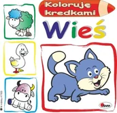 Książki edukacyjne - Koloruję kredkami. Wieś - miniaturka - grafika 1