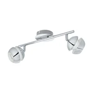 Oprawy, klosze i abażury - Lampa ścienno-sufitowa NOCITO 1 LED 2xGU10 3,3W 3000K - chrom/biały - miniaturka - grafika 1