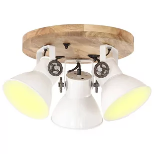 VidaXL Industrialna lampa sufitowa, 25 W, biała, 42x27 cm, E27 320520 VidaXL - Lampy sufitowe - miniaturka - grafika 1